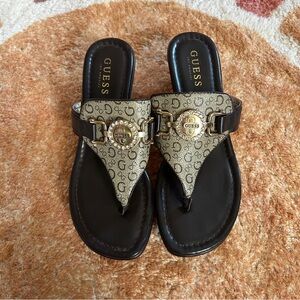 Guess Logo Y2K chunky sandals